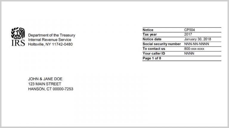 Notice CP 504 Third and Final Reminder of Past Due Taxes - Tax Defense ...